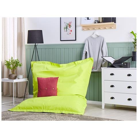 Fodera Per Poltrona Sacco Fuzzy 180 Cm 140 Cm Verde Lime - Foto 1