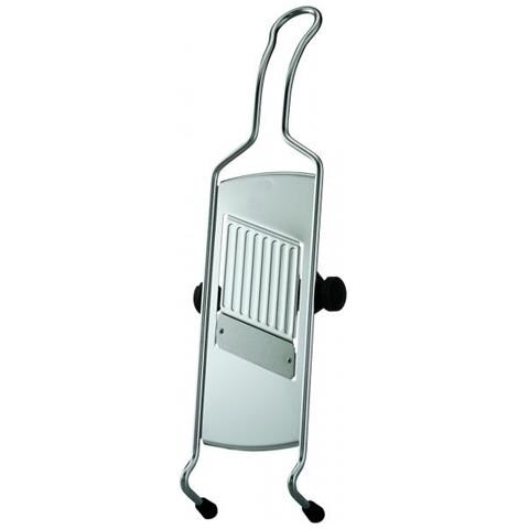 Rsle 95028 Affettatrice Manuale Nero, Acciaio Inossidabile Silicone, Acciaio Inossidabile - Foto 1