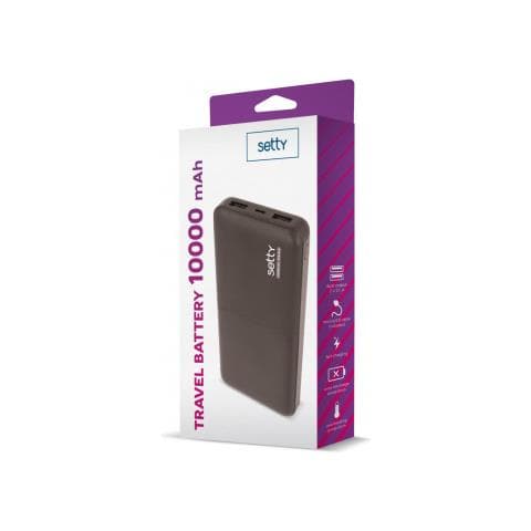 Powerbank 10000mah Antisovraccarico, Nero - Foto 2