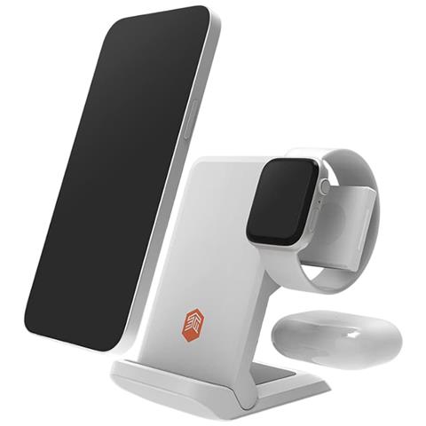 Stand Di Ricarica Senza Fili Qi Chargetree Go Pieghevole E Portatile, Bianco - Foto 10