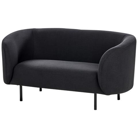 Set Da Salotto 6 Posti Loen Tessuto Nero - Foto 2