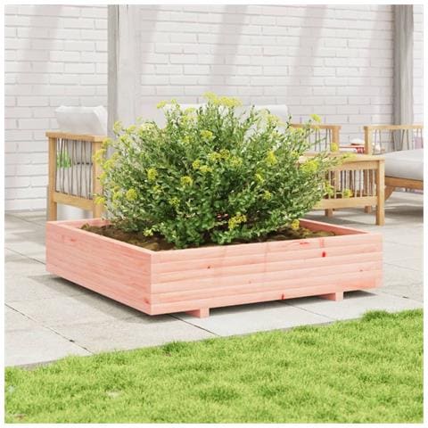 Fioriera Da Giardino 110x110x26,5 Cm Legno Massello Di Douglas - Foto 1