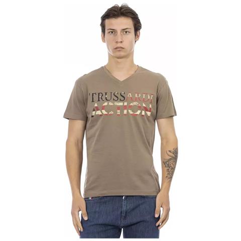 Maglietta In Cotone Marrone - 3xl - Foto 1