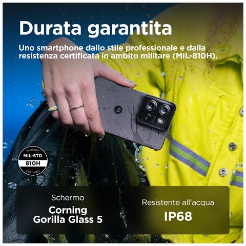 Moto G75 Business Ed. 5G 256GB 8GB Ram Display 6.78" Main Camera 50MP Dual SIM ibrida Android 14 USB tipo-C 5000 mAh Charcoal Grey - Foto 9