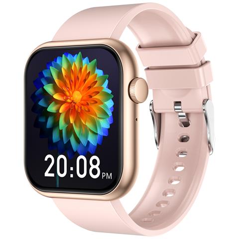 Smartwatch Con Frequenza Cardiaca, Pressione Sanguigna, Ossigeno Nel Sangue E Molteplici Modalità Sportive Pink - Foto 1