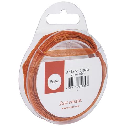Rayher - Nastro Di Organza Arancio 7mm - 10 Mt - Foto 1