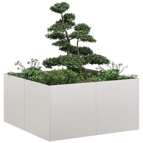 Fioriera 80x80x40 Cm In Acciaio Corten - Foto 1