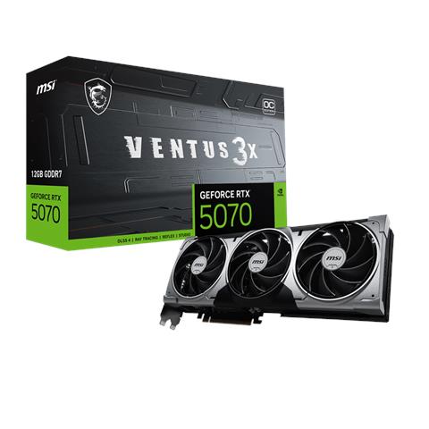 GeForce RTX 5070 12G VENTUS 2X OC 12 GB GDDR7 Nero - Foto 1