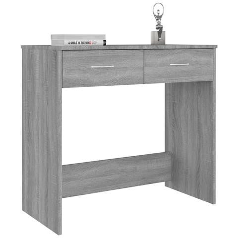 Scrivania Grigio Sonoma 80x40x75 Cm In Legno Multistrato - Foto 2