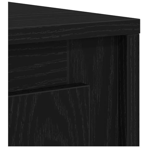 Buffet  Nero Rovere 102x35x60 cm Legno ingegnerizzato - Foto 9