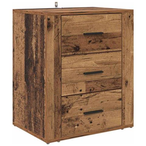 Armadio da Notte con cassetto Legno vecchio 50 x 36 x 60 cm - Foto 1