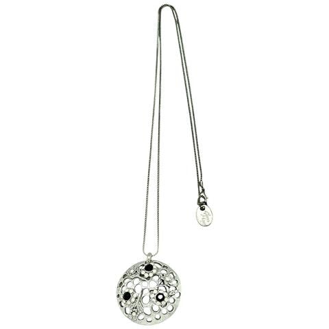 Collana Lunga Garden Opal&black Argento 10µ - Foto 1