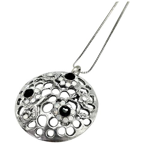 Collana Lunga Garden Opal&black Argento 10µ - Foto 2