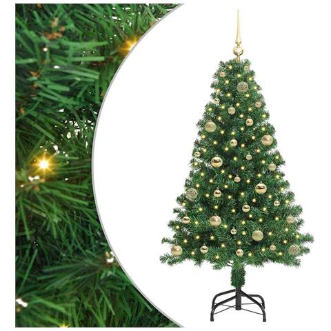 Albero di Natale artificiale con 150 LED Verde 150 cm - Foto 1