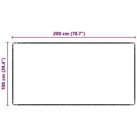 Runner in Moquette Nero 100 x 200 cm 100% Polipropilene Tuft - Foto 8