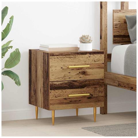Armadio da Notte 2 pcs Legno vecchio 40 x 35 x 47,5 cm - Foto 2