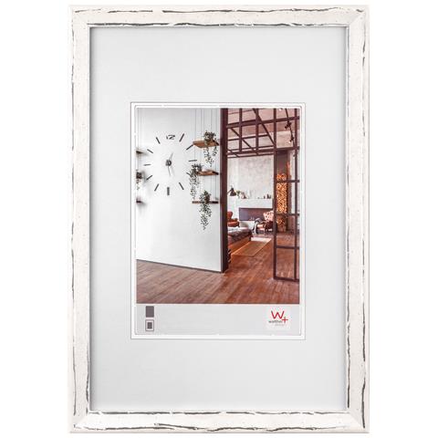Metropolis Struttura In Legno 30x40 Cm Bianco-argento - Foto 1
