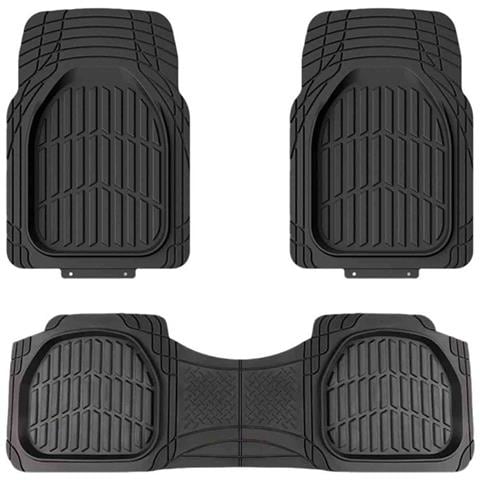 Tappetini Auto Universali Neri In Pvc - Set Da 3 Pezzi, Impermeabili E Antiscivolo - Foto 1