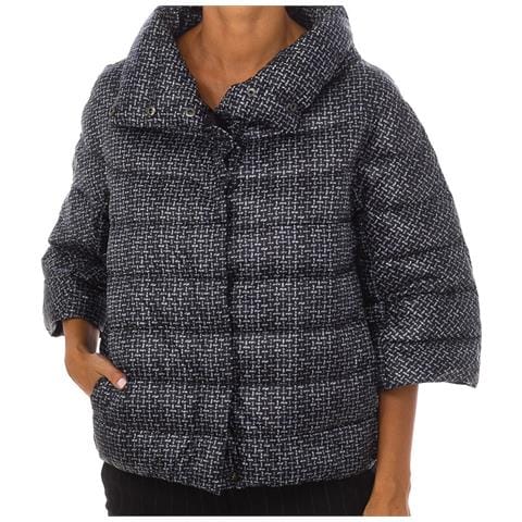 Gli Fever I000067 Cappotto Imbottito Da Donna A Collo Alto - Foto 3