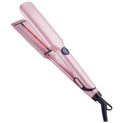 Piastra Per Capelli A rarossi - Ferro Piatto In Ceramica Tormalina Rosa Con Temperatura Regolabile E Spina Ue - Foto 1