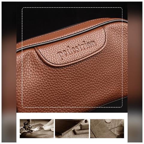 Custodia Portatile In Pelle Per Pipe - Contiene 2 Pipe E Accessori Brown - Foto 5