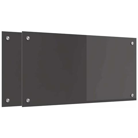 Rivestimento da Cucina 2 pcs Grigio scuro 80 x 40 cm - Foto 1