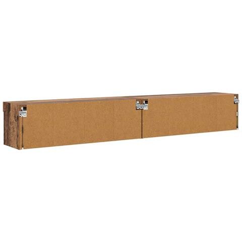 Set mobile TV con led Legno vecchio Legno multistrato - Foto 9