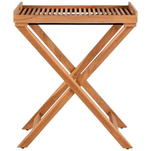 Tavolino Ronda-marrone-legno-60x40x70 Cm - Foto 1