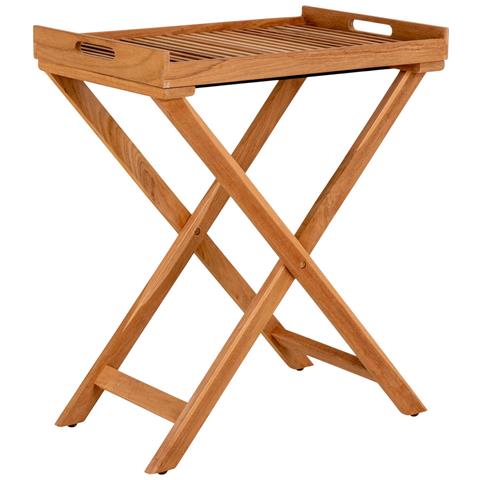 Tavolino Ronda-marrone-legno-60x40x70 Cm - Foto 2
