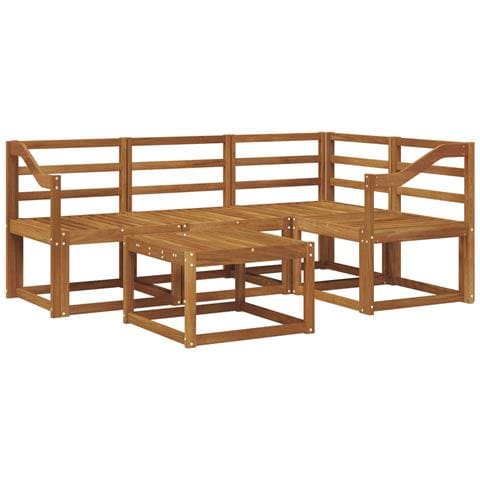 Set di divani da esterno 5 pcs Naturale - Foto 1