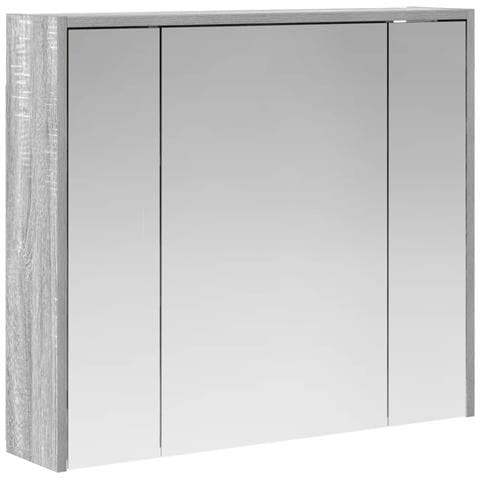 Mobiletto per specchio da bagno Grigio Sonoma - Foto 1