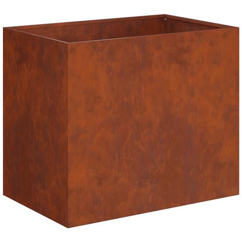 Vaso da giardino Ruggine 50 x 40 x 50 cm Acciaio Corten - Foto 1