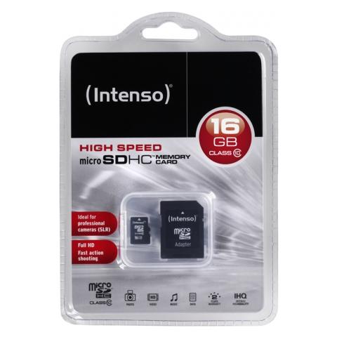 16GB MicroSDHC, 16 GB, Micro Secure Digital High-Capacity (MicroSDHC) , 20 MB / s, Nero, 1,1 cm, 1,5 cm - Foto 1