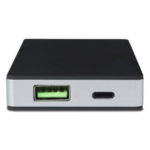 PowerBank da 4000 mAh con Connettore Lightning Colore Nero e Argento - Foto 2