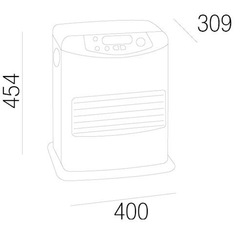 Stufa a Combustibile Liquido Inverter 3026 Elettronica Ventilata Potenza 3 kW Serbatoio 5 Litri Capacità di Riscaldamento 120 mc Colore Grigio - Foto 2