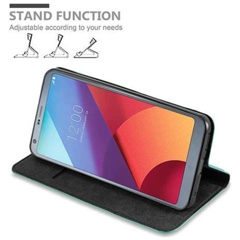 Custodia Compatibile Con Lg G6 In Turchese Petrolio - Coperchio Protettiva Con Chiusura Magnetica, Funzione Stand E Tasca Per Le Carte - Foto 5
