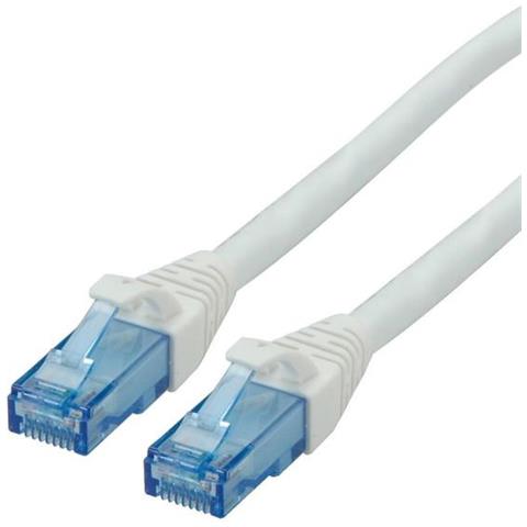 Cat6a 2m 2m Cat6a U / UTP (UTP) Blu, Bianco cavo di rete - Foto 1