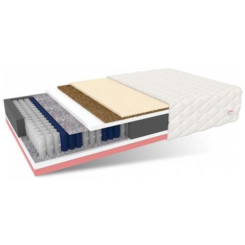 Materasso A Molle Insacchettate Active 90 X 200 - H4 Rigido / H3 Medio Rigido - Cocco, Visco, Lattice - Foto 1