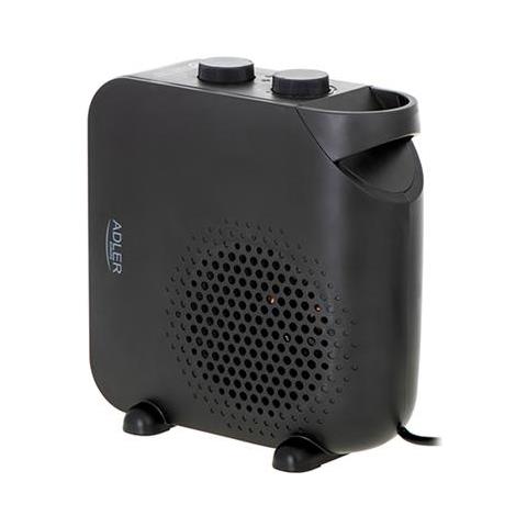 Ad7725b Termoventilatore Portatile Aria Calda / Fredda 2 Livelli Di Potenza, Termostato 2000w Nero - Foto 2