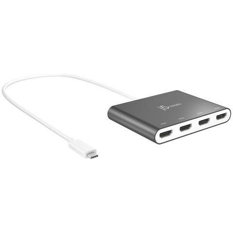 J5create Jca366-n Adattatore Multi-monitor Da Usb-cãƒâ¢ã‚â€žã‚â¢ A Hdmiãƒâ¢ã‚â€žã‚â¢ A 4 Porte (usb-c To 4 Port Hdmi Mul - Foto 4