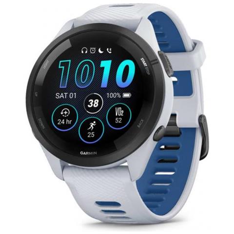 Forerunner 265 3,3 Cm (1.3"") Amoled 46 Mm Digitale 416 X 416 Pixel Touch Screen Nero, Bianco Wi-fi Gps (satellitare) - Foto 1