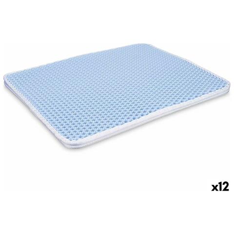 Tappetino Per Lettiera Per Gatti Azzurro 50 X 40 X 1,5 Cm (12 Unità) - Foto 1