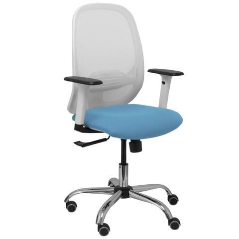 Sedia Da Ufficio 354crrp Bianco Azzurro Chiaro - Foto 1