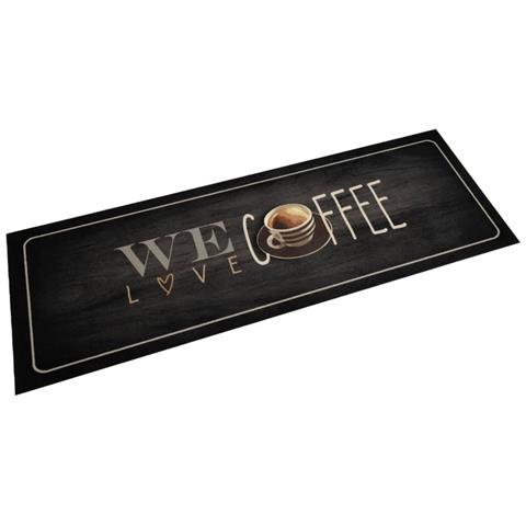 Tappeto Da Cucina Lavabile Testo Caffè 60x180 Cm In Velluto - Foto 1
