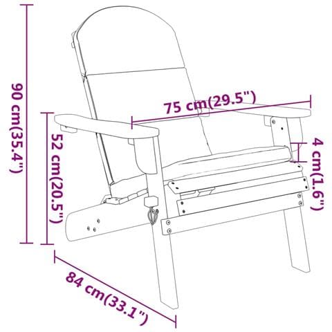 Set Salotto Da Giardino Adirondack 5pz Legno Massello Di Acacia - Foto 8