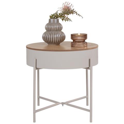 Tavolino Sisco - Beige - Truciolare Melaminico - 40x40x40 Cm - Foto 2