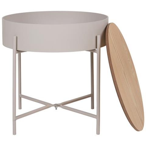 Tavolino Sisco - Beige - Truciolare Melaminico - 40x40x40 Cm - Foto 5