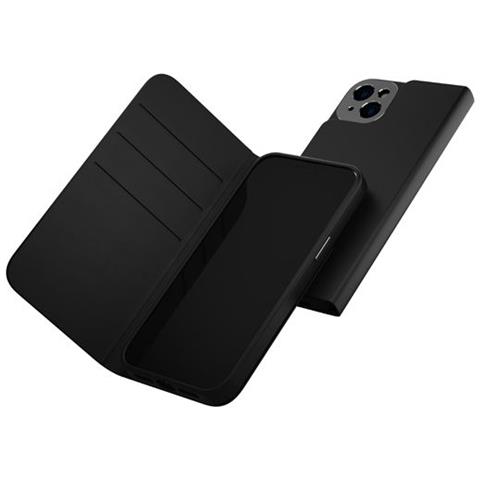 Custodia Per Iphone 14 Plus Apertura Magsafe Con Portacarte In Pelle, Nero - Foto 5