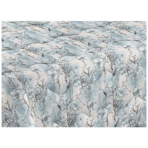 Trapunta Piumone Letto Invernale Imbottita 300gr Microfibra Scaldanotti Vittoria 1 Piazza Celeste - Foto 2