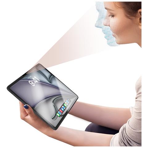 Vetro Temperato Per Ipad Air 13' 2024 Durezza 9h Antiurto Antimacchie, Trasparente - Foto 5